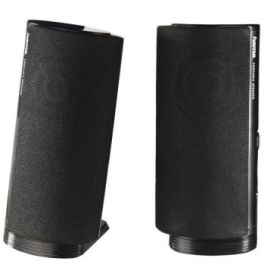 Hama Altavoces de Sobremesa - Cable de 115cm - Frecuencia hasta 20GHz - Jack 3.5mm - USB-A - 7x 6.7x14.5cm - Color Negro