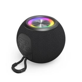 Hama Altavoz Portatil - Potencia 5W - Bluetooth - Jack 3.5mm - USB-C - Bateria 1200mAh - Admite MicroSD - Luz LED - Rango 10m - 11.1x11.1x8.7cm - Color Negro