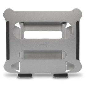 Hama Alu Soporte para Portatil hasta 15.6" - Soporta hasta 5kg - Altura Ajustable - Antideslizante - Aluminio - 26.5x23x5.50cm - Color Plata