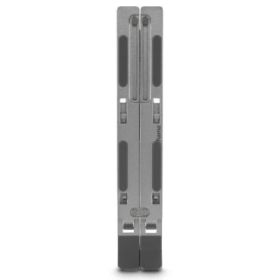 Hama Aluminium Soporte para Portatil hasta 15.6" - Soporta hasta 5kg - Plegable - Inclinacion en 6 Niveles - Antideslizante - Aluminio - 18x25x2cm - Color Plata