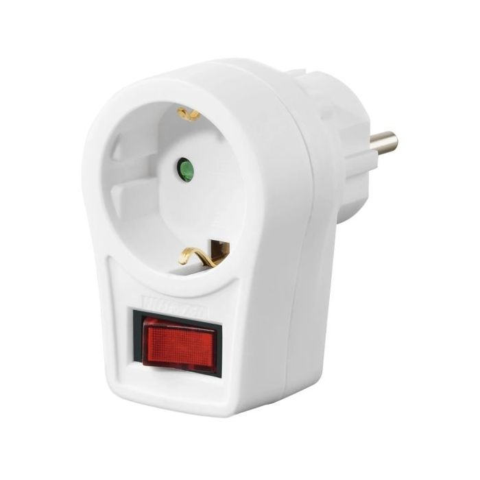 Hama Apatador de Enchufe con Interruptor - Potencia Maxima 3680W - Color Blanco
