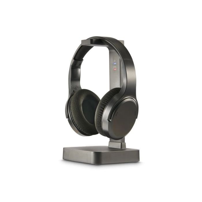 Hama Auriculares Supraaurales con Microfono Omnidireccional - Bluetooth - 2.4GHz - Diadema Ajustable - Color Negro