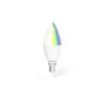 Hama Bombilla LED E14 Inteligente - Potencia 5.5W - RGBW - WiFi - Compatible con Asistente de Voz - Control con App - Forma de Vela - IP20 - Color Blanco