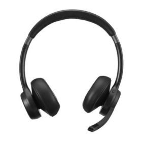 Hama BT700 Auriculares con Microfono Omnidireccional Flexible - Bluetooth - Diadema Ajustable - Rango 10m - Carga por USB-C - Color Negro