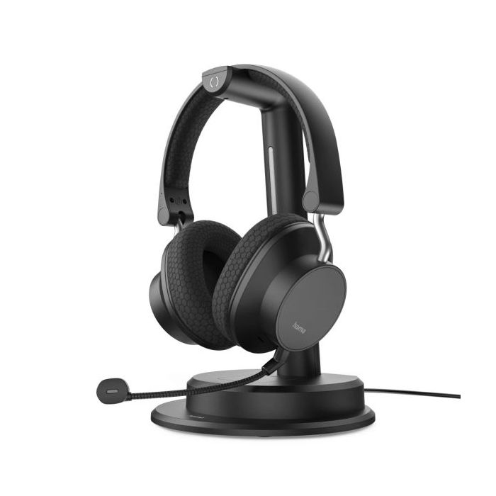 Hama BT-900 Auriculares con Microfono Omnidireccional - Bluetooth - Diadema Ajustable - Rango 10m - Plegable - Jack 3.5mm - Carga por USB-C - Color Negro