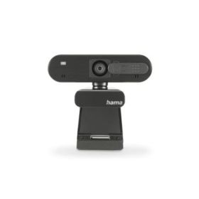 Hama C-600 Pro Webcam HD 1080P - Cable 1.8m - USB-A 2.0 - Microfono Integrado - Proteccion contra Espias - Indicador LED - Modo UVC - Reduccion de Ruido - Exposicion Automatica - 6.5x4x10cm - Color Negro