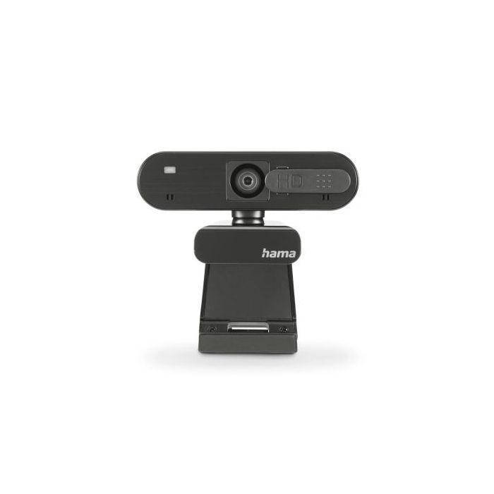 Hama C-600 Pro Webcam HD 1080P - Cable 1.8m - USB-A 2.0 - Microfono Integrado - Proteccion contra Espias - Indicador LED - Modo UVC - Reduccion de Ruido - Exposicion Automatica - 6.5x4x10cm - Color Negro