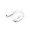 Hama Cable Adaptador de Audio - USB-C Macho - Jack Hembra de 3.5mm - Color Blanco
