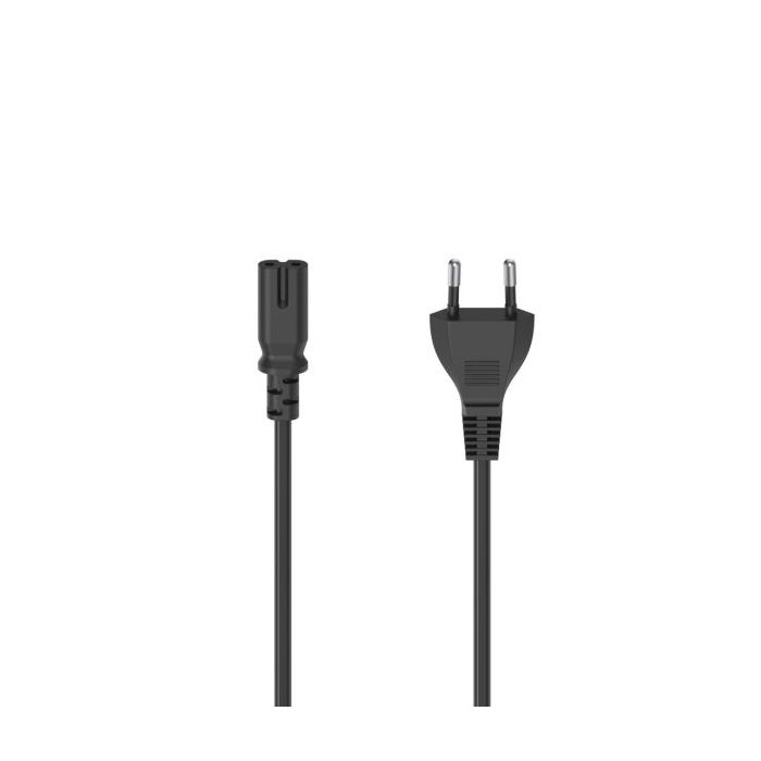 Hama Cable de Alimentacion CEE7/16 Macho - Hembra C7 - Longitud 1.5m - Seccion 0.75mm2 - Color Negro