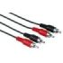 Hama Cable de Audio RCA - Doble Conector Macho - Longitud 1.2m - Color Negro