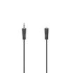 Hama Cable de Extension de Audio - Longitud 1.5m - Jack 3.5mm Macho - Jack 3.5mm Hembra - Color Negro