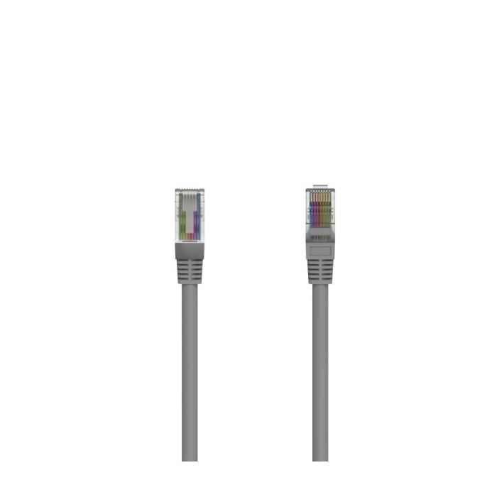 Hama Cable de Red UTP RJ45 Cat-5e - Longitud 1.5m - Velocidad hasta 1Gbps - Color Gris