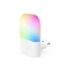 Hama Color Luz LED Nocturna con Enchufe - Potencia 0.5W - IP20 - Sensor de Luz - 5.8x8x5.1cm - Color Blanco