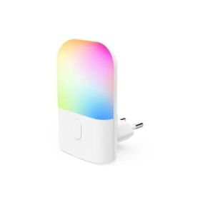 Hama Color Luz LED Nocturna con Enchufe - Potencia 0.5W - IP20 - Sensor de Luz - 5.8x8x5.1cm - Color Blanco
