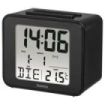 Hama Cube Radio Reloj Despertador - Pantalla Digital - Termometro - Funcion de Repeticion de Alarma - Zona Horaria Ajustable - 7x4x6cm - Color Negro