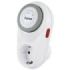Hama Curvo Enchufe Temporizador Mecanico - Potencia Maxima 3680W - Voltaje 250V - Intervalos de 15min - Color Blanco