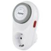 Hama Curvo Enchufe Temporizador Mecanico - Potencia Maxima 3680W - Voltaje 250V - Intervalos de 15min - Color Blanco