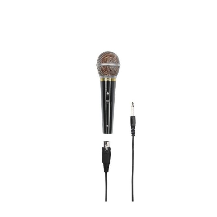 Hama Dm60 Microfono Dinamico - Cable 3m - 100Hz - xlr Hembra - Cardioide - 600 Ohm - 180x54x54mm - Color Plata