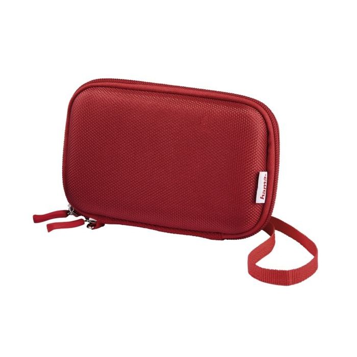 Hama E.V.A Funda para HDD de 2.5" - Proteccion contra Golpes - Bolsillos Interiores - 10.2x3.6x16cm - Color Rojo