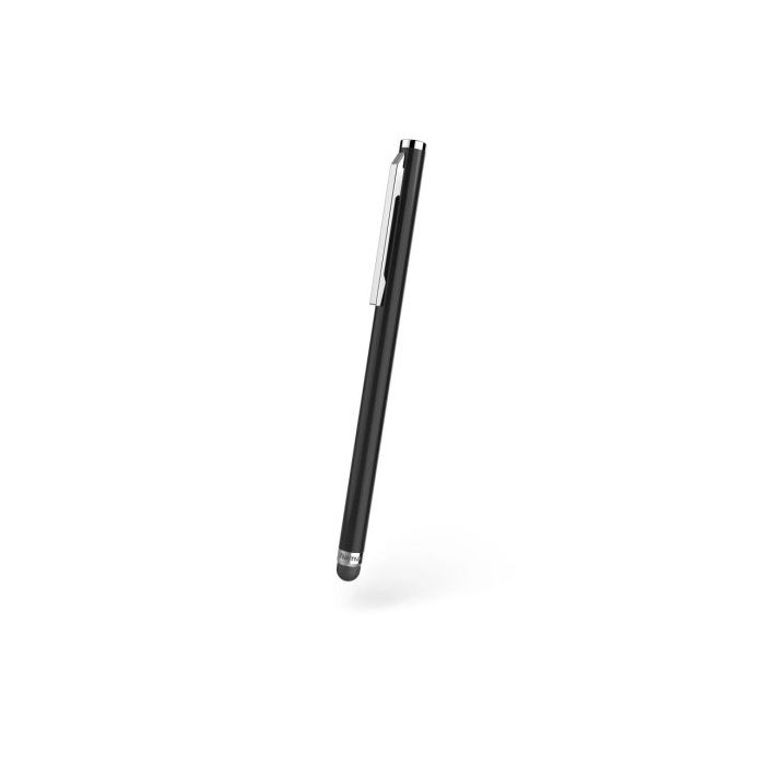 Hama Easy Lapiz Digital para Tablet y Smartphone - Cuerpo de Aluminio - Longitud de 106mm - Clip Integrado - Color Negro