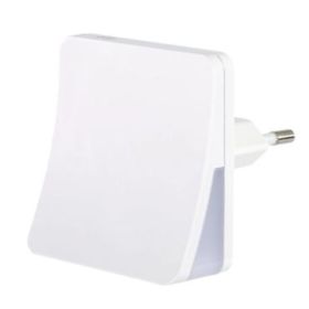 Hama Edge Luz LED Nocturna con Enchufe - IP20 - Sensor de Luz - 6x6x7cm - Color Blanco