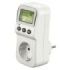 Hama Enchufe Contador Digital de Consumo - Potencia Maxima 3680W - Pantalla LCD - Color Blanco