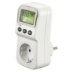 Hama Enchufe Contador Digital de Consumo - Potencia Maxima 3680W - Pantalla LCD - Color Blanco