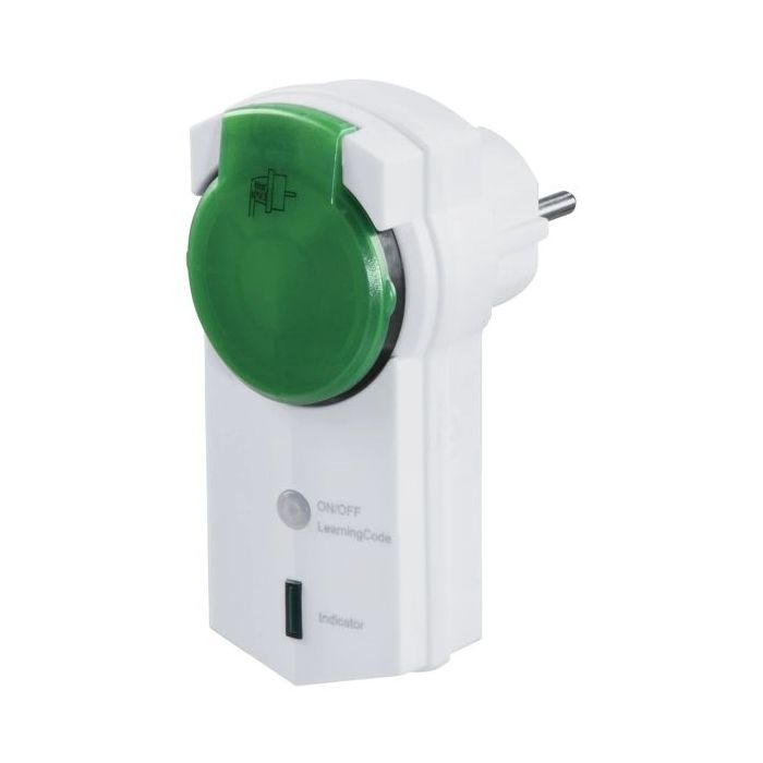 Hama Enchufe Inalambrico para Exterior - Potencia Maxima 3680W - IP44 - Rango 30m - Mando a Distancia - Color Blanco