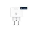 Hama Enchufe WLAN Inteligente - WiFi - IP20 - Compatible con Asistente de Voz - Monitor Energia - Control con App - 7.7x5.5x5.5cm - Color Blanco