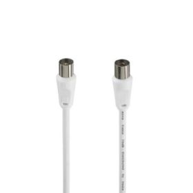 Hama Entry Cable Coaxial de Antena Macho/Hembra - Longitud 1.5m - Apantallamiento 75dB - Impedancia 75Ohm - Color Blanco
