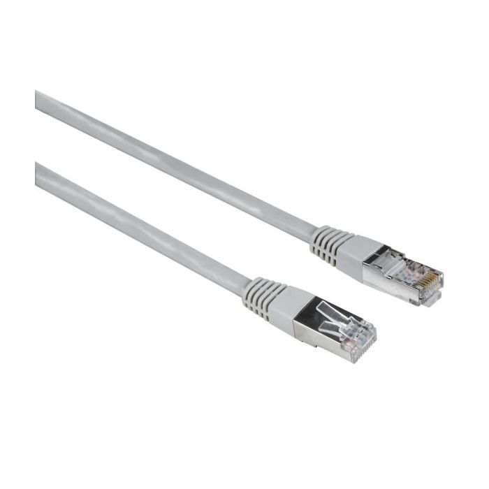 Hama Entry Cable de Red UTP RJ45 Cat-5e - Longitud 1.5m - Velocidad hasta 1Gbps - Blindado - Color Gris