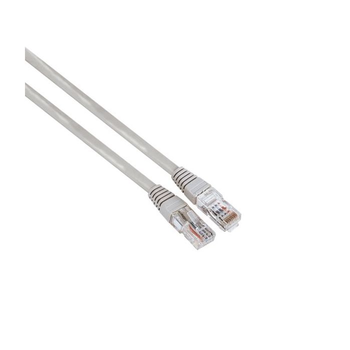 Hama Entry Cable de Red UTP RJ45 Cat-5e - Longitud 10m - Velocidad hasta 1Gbps - Color Gris