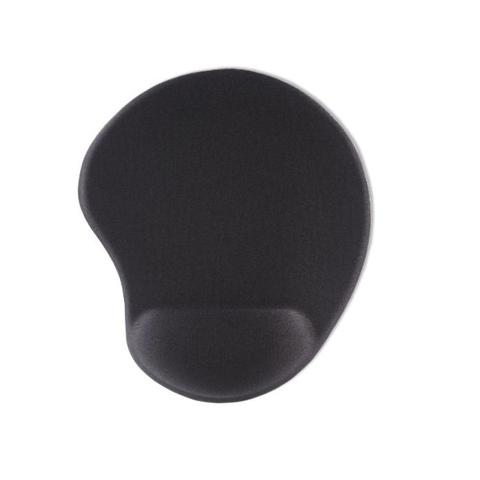 Hama Ergo Mini Alfombrilla para Raton - Ergonomico - Base Antideslizante - Efecto Memoria - 20x23x2.1cm - Color Negro