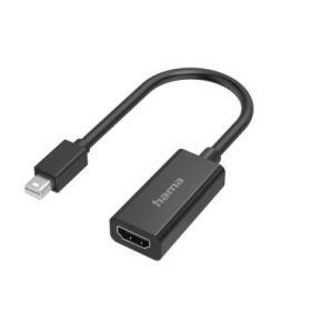 Hama Essential Adapatador de Video - 4K - Mini DisplayPort Macho - HDMI Hembra - Color Negro