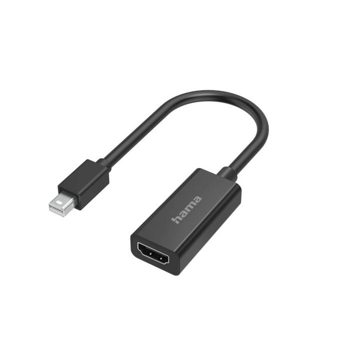 Hama Essential Adapatador de Video - 4K - Mini DisplayPort Macho - HDMI Hembra - Color Negro
