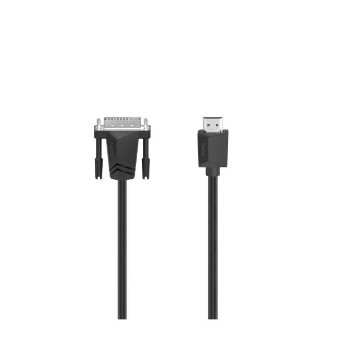 Hama Essential Adapatador DIV a HDMI - Cable 1.5m - 4K - Color Negro