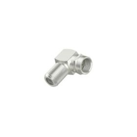 Hama Essential Adaptador 90º para Conector F - Color Plata
