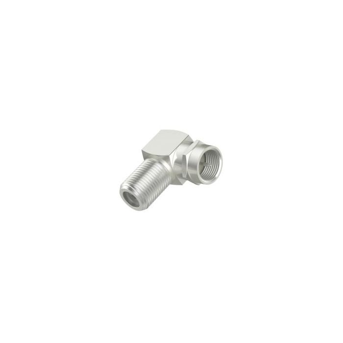Hama Essential Adaptador 90º para Conector F - Color Plata