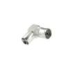 Hama Essential Adaptador Coaxial Acodado - 90º - Coaxial Hembra - Coaxial Macho - Color Plata
