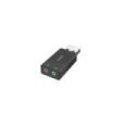 Hama Essential Adaptador de Audio - USB-A Macho - Jack 3.5 Hembra x2 - Estereo - Color Negro