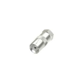 Hama Essential Adaptador de Conector F a Coaxial - Color Plata