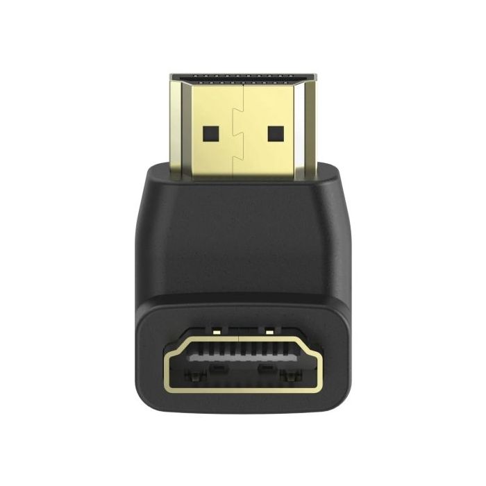 Hama Essential Adaptador HDMI Acodado - HDMI Hembra - HDMI Macho - 270º - Color Negro
