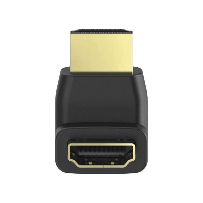 Hama Essential Adaptador HDMI Acodado - HDMI Hembra - HDMI Macho - 90º - Color Negro