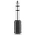 Hama Essential Adaptador Jack - Hembra 3.5mm - Macho 6.3mm - Color Negro