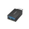 Hama Essential Adaptador USB - USB-C Macho - USB-A Hembra - Velocidada hasta 5Gbit/s - Funcion OTG - Color Negro