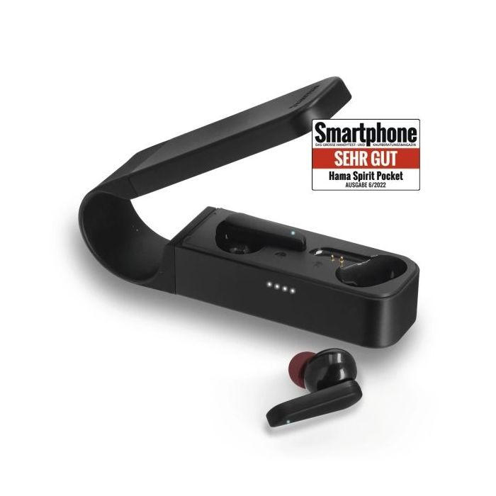 Hama Essential Auriculares con Microfono Omnidireccional - Bluetooth - Autonomia hasta 30h - Rango 10m - Asistente de Voz - Carga por USB-C - Color Negro