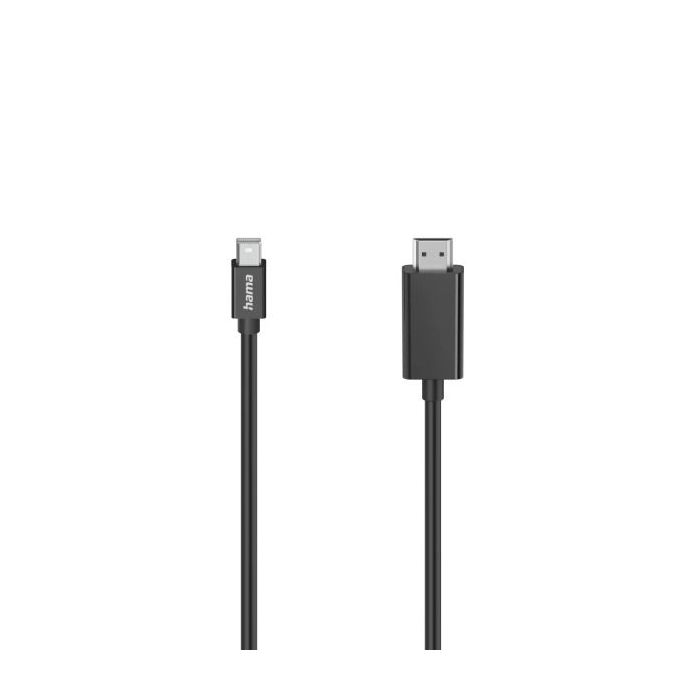 Hama Essential Cable Adaptador de 1.5m - Mini DisplayPort Macho - HDMI Macho - Color Negro