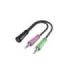 Hama Essential Cable Adaptador de Audio - 0.15m - 2x Jack Macho de 3.5mm - Jack Hembra de 3.5mm - Color Negro