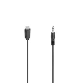 Hama Essential Cable Adaptador de Audio - 0.75m - USB-C Macho - Jack Macho de 3.5mm - Estereo - Color Negro