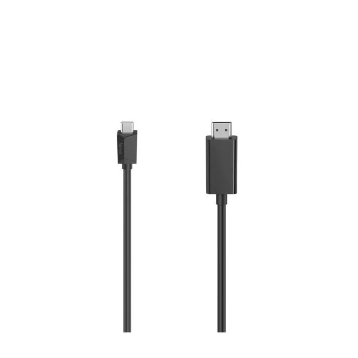 Hama Essential Cable Adaptador de Video - 1.5m - 4K - USB-C Macho - HDMI Macho - Color Negro